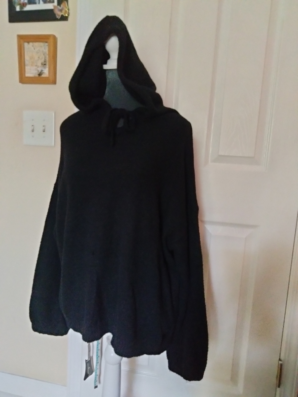 Soma Black Hooded Turtleneck Sweater